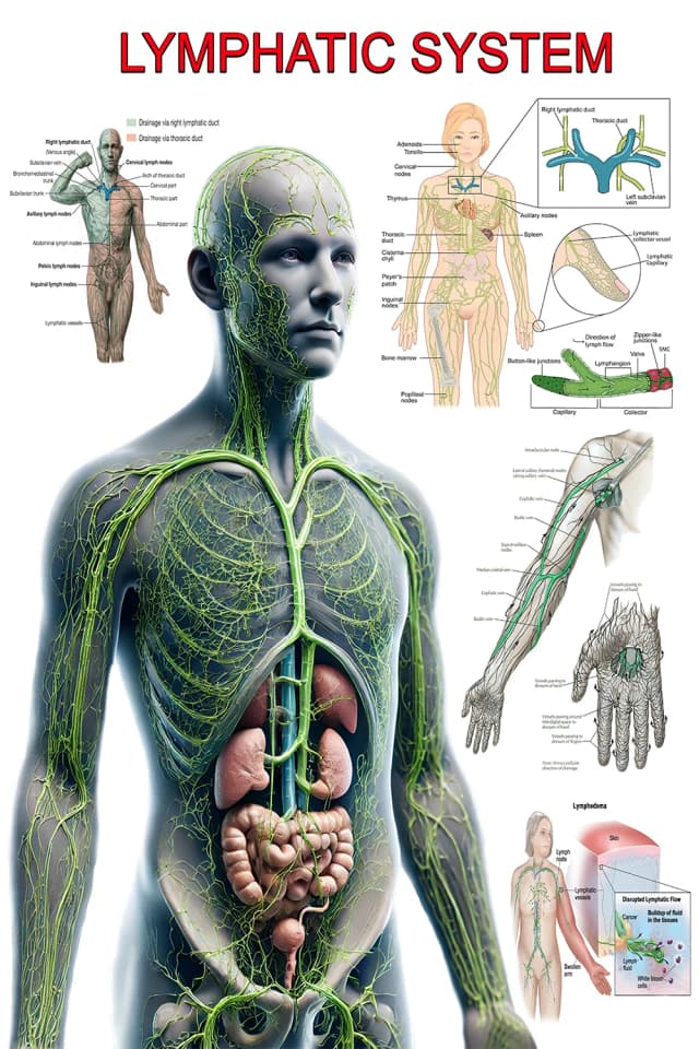 Lymphatic System and Drainage Poster