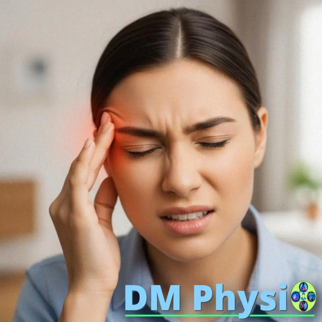 Изображение на главоболие в слепоочието