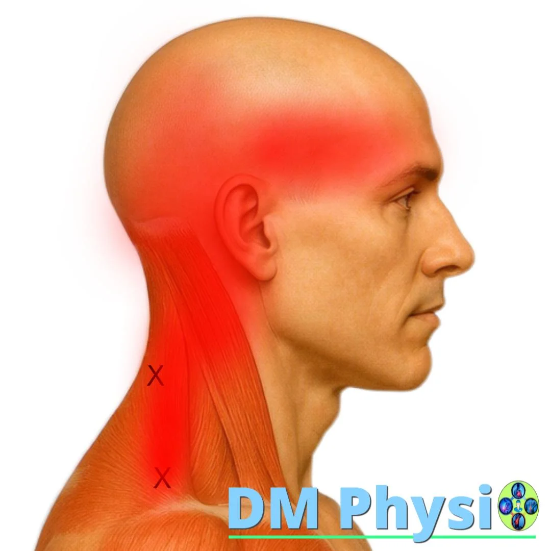 Горна част на m. trapezius